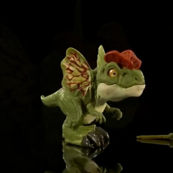 Jurassic World Dilophosaurus Dinosaur Toy Green & Red Mattel 🆕⌚📦🏃💨🚚 - Picture 4 of 16